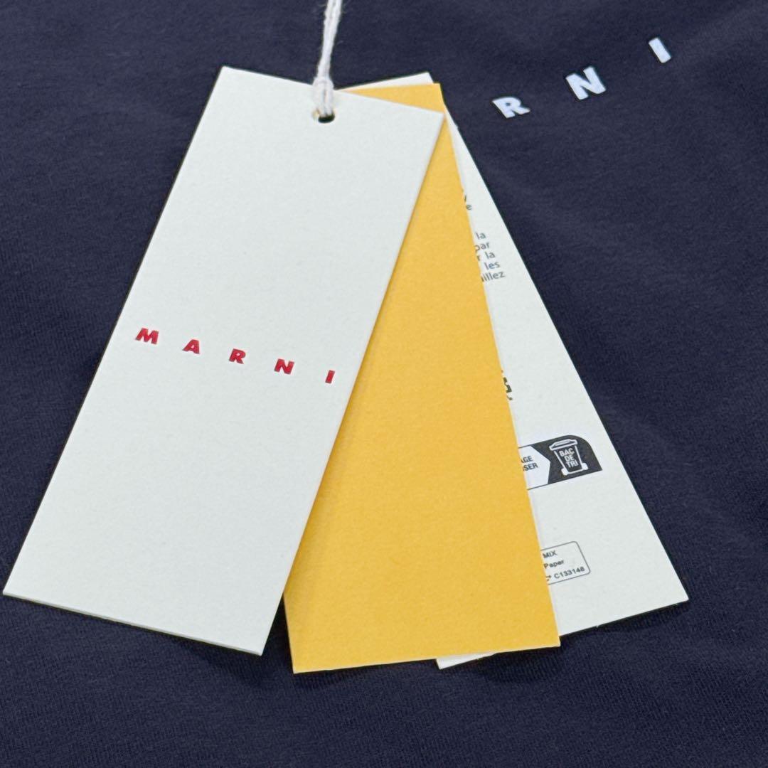 新品タグ付✨ 大人もOK！マルニ　キッズTシャツ　12Y 150 紺 25SS