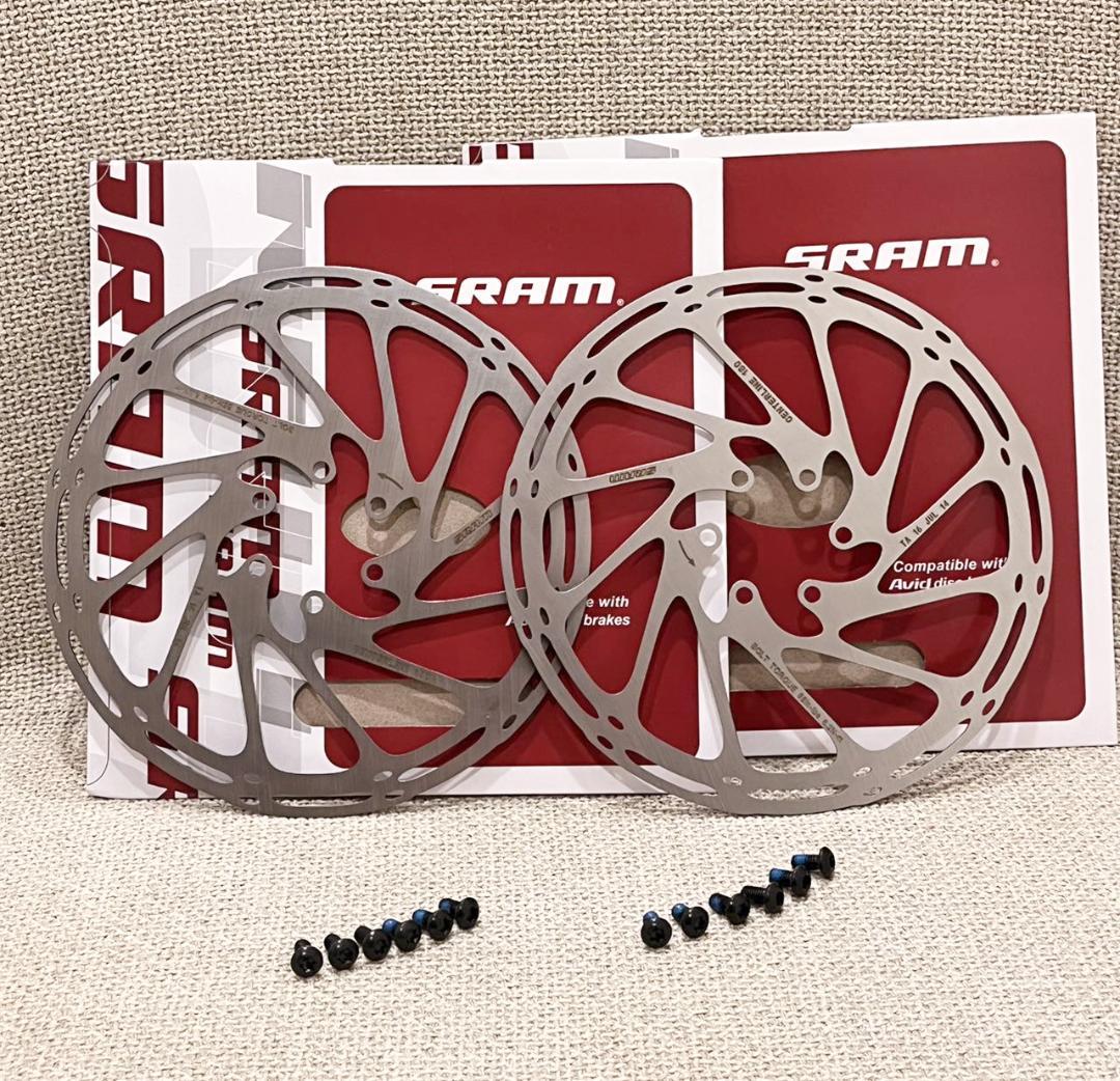 MT200油圧ブレーキ(インナケーブル)+SRAM180mmローター２枚