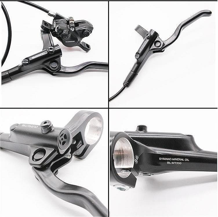 MT200油圧ブレーキ(インナケーブル)+SRAM180mmローター２枚