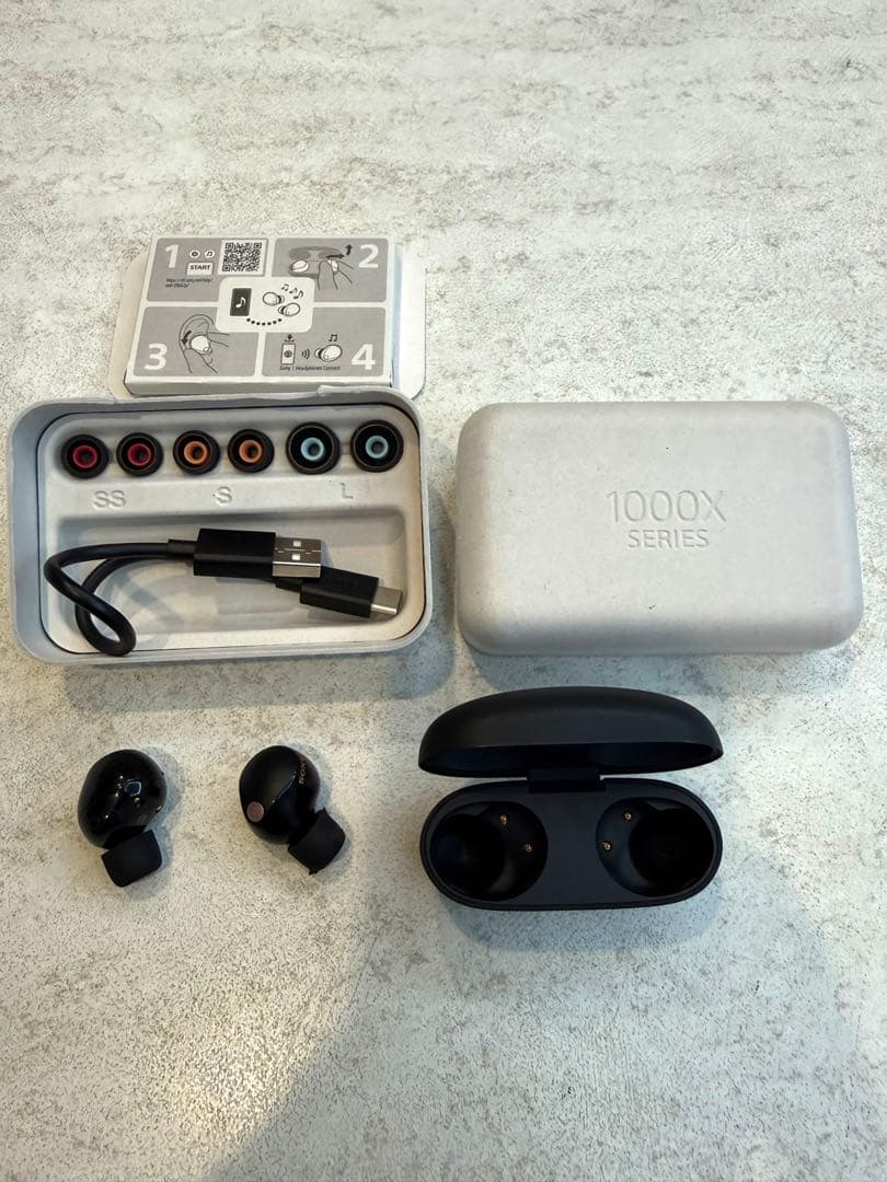 美品‼️SONY WF-1000XM5 ブラック　本体+付属品