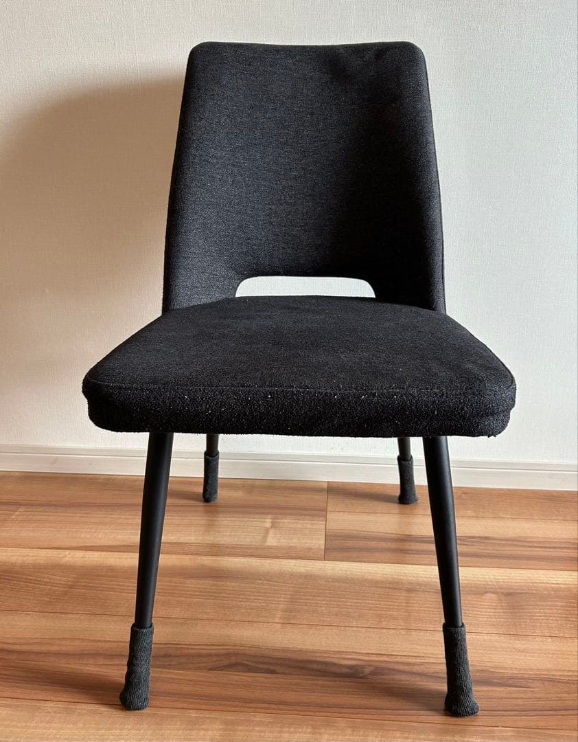 【美品】ダイニングチェア　ダークグレー