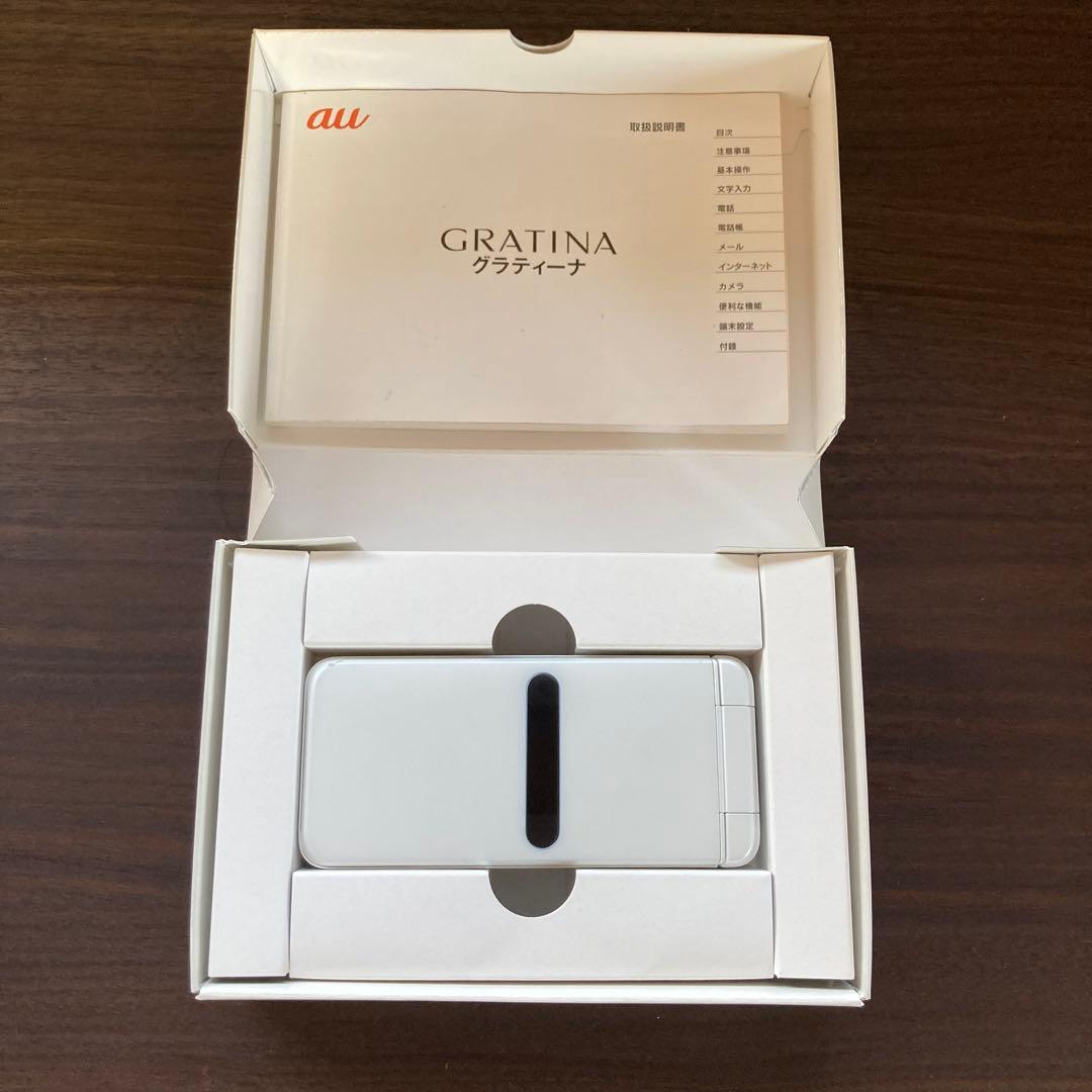 【SIMロック解除済】au GRATINA KYF42(箱・取説付)ホワイト