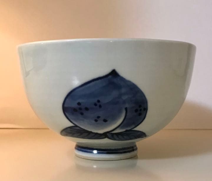 有田焼　しん窯　青花　桃太郎　丼　ももたろう　どんぶり茶碗　少年剣士　剣道