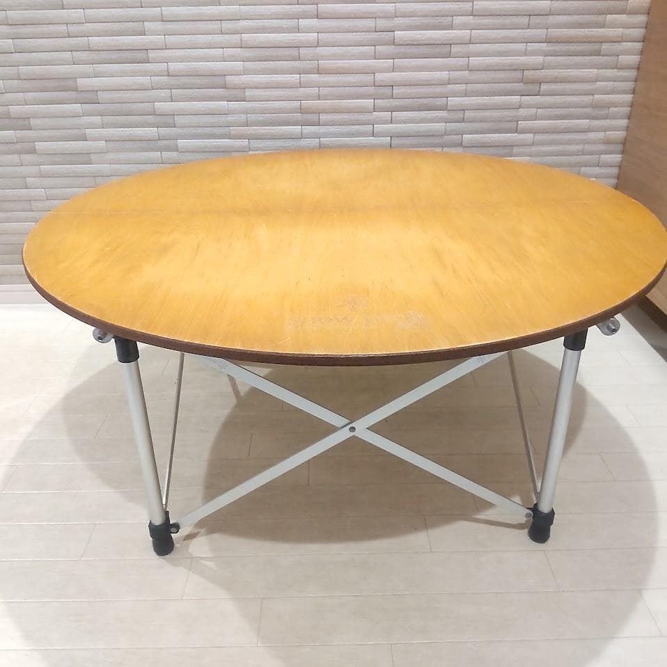 スノーピーク ハイ＆ロー ２WAY ラウンドテーブル 高さ調節機能付き