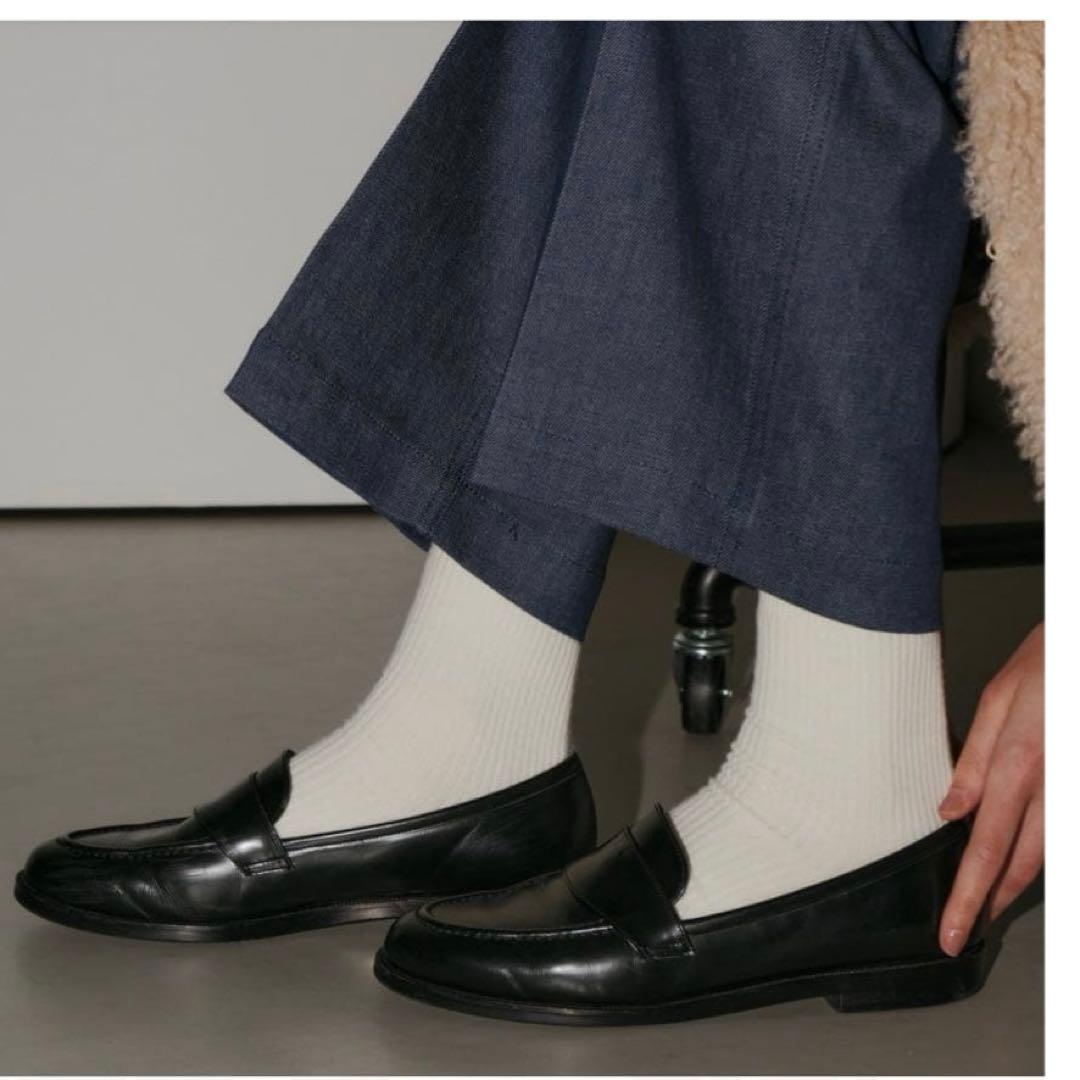 極美品 OHGA オオガ オーガ ビジューローファー 2way ブラック 24