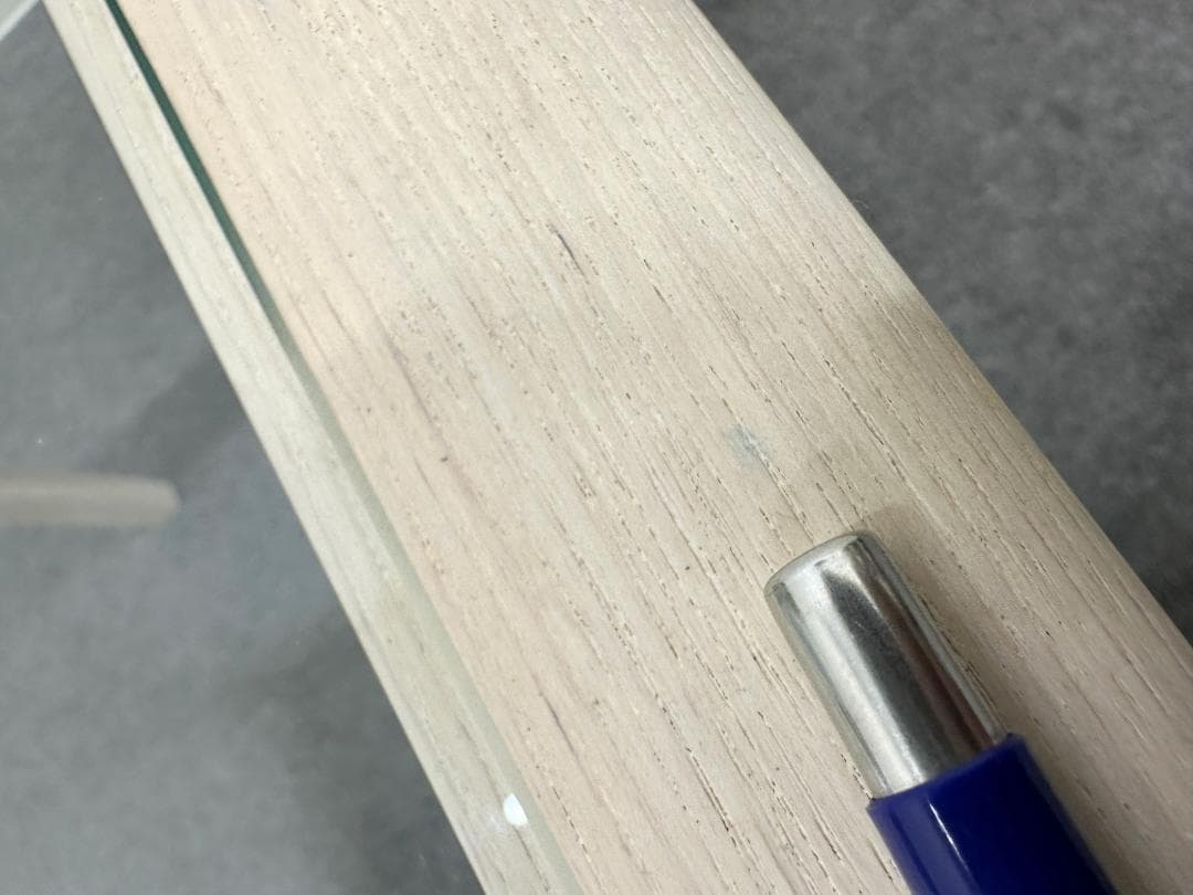 TIME & STYLE■ナンシー　ガラスサイドテーブル　シンプル　モダン　軽量