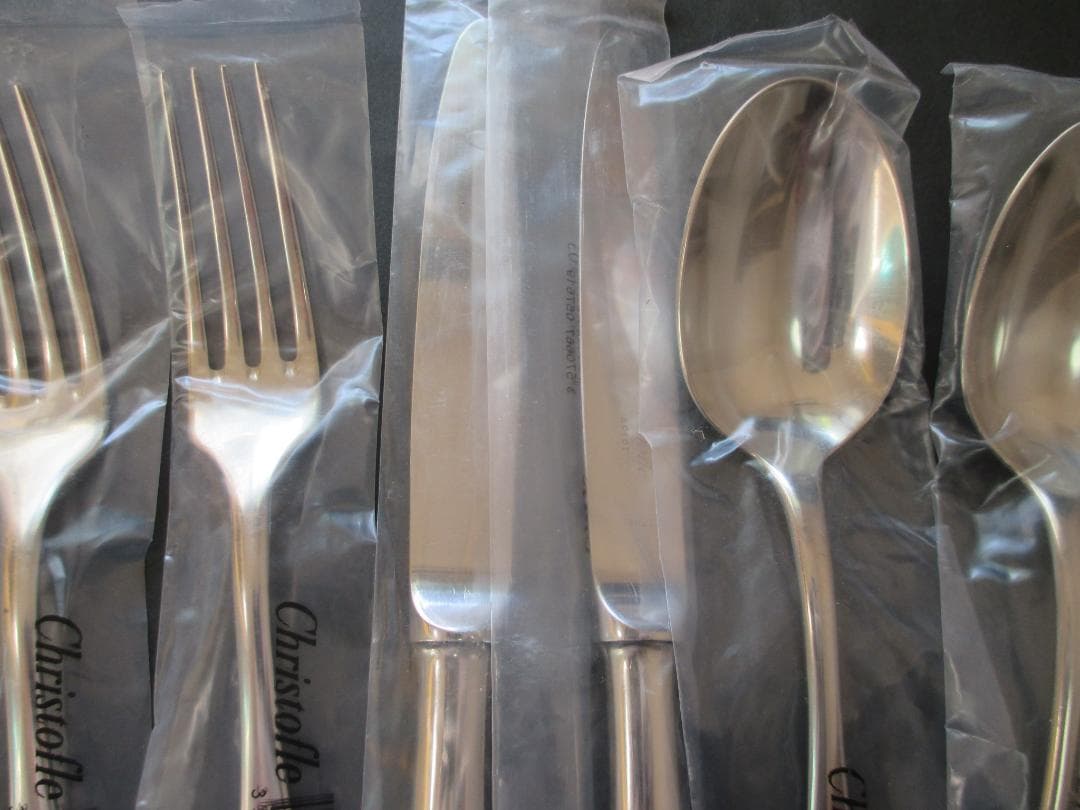 未開封極美品☆仏蘭西 高級銀器クリストフル　カトラリー６本ステンレス　フィデリオ