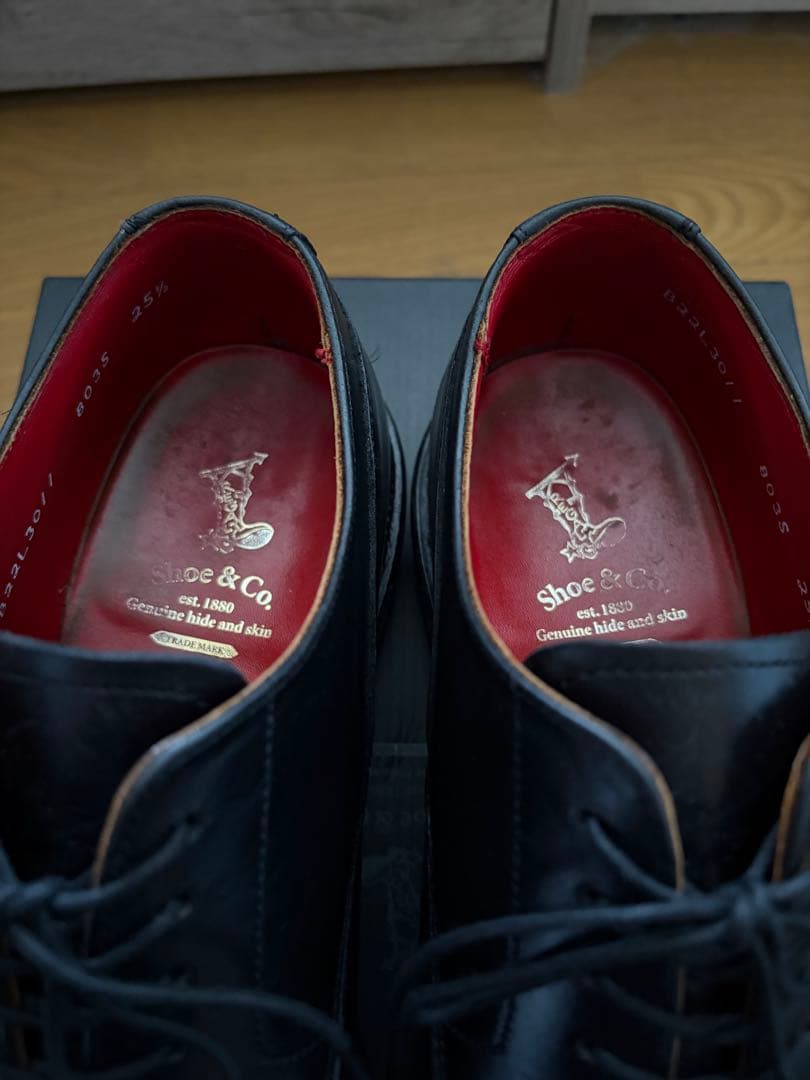 REGAL shoe&co リーガル Ｕチップ 革靴 25.5