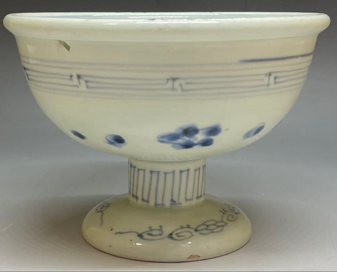 古伊万里　染付　盃洗　杯洗 　e461