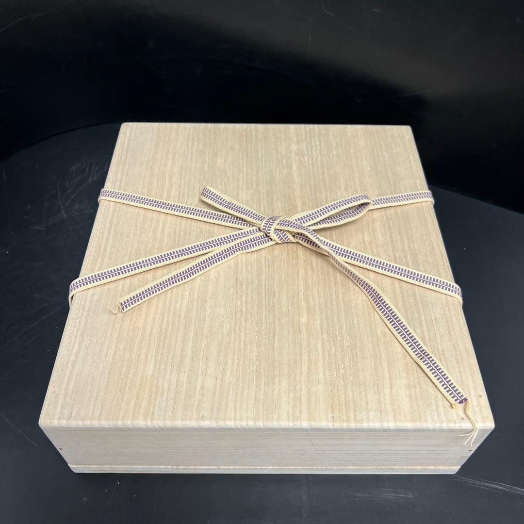 時代　木製　上手蒔絵内梨地硯箱　木箱付　東Y7-1126☆2Fトコヒカ