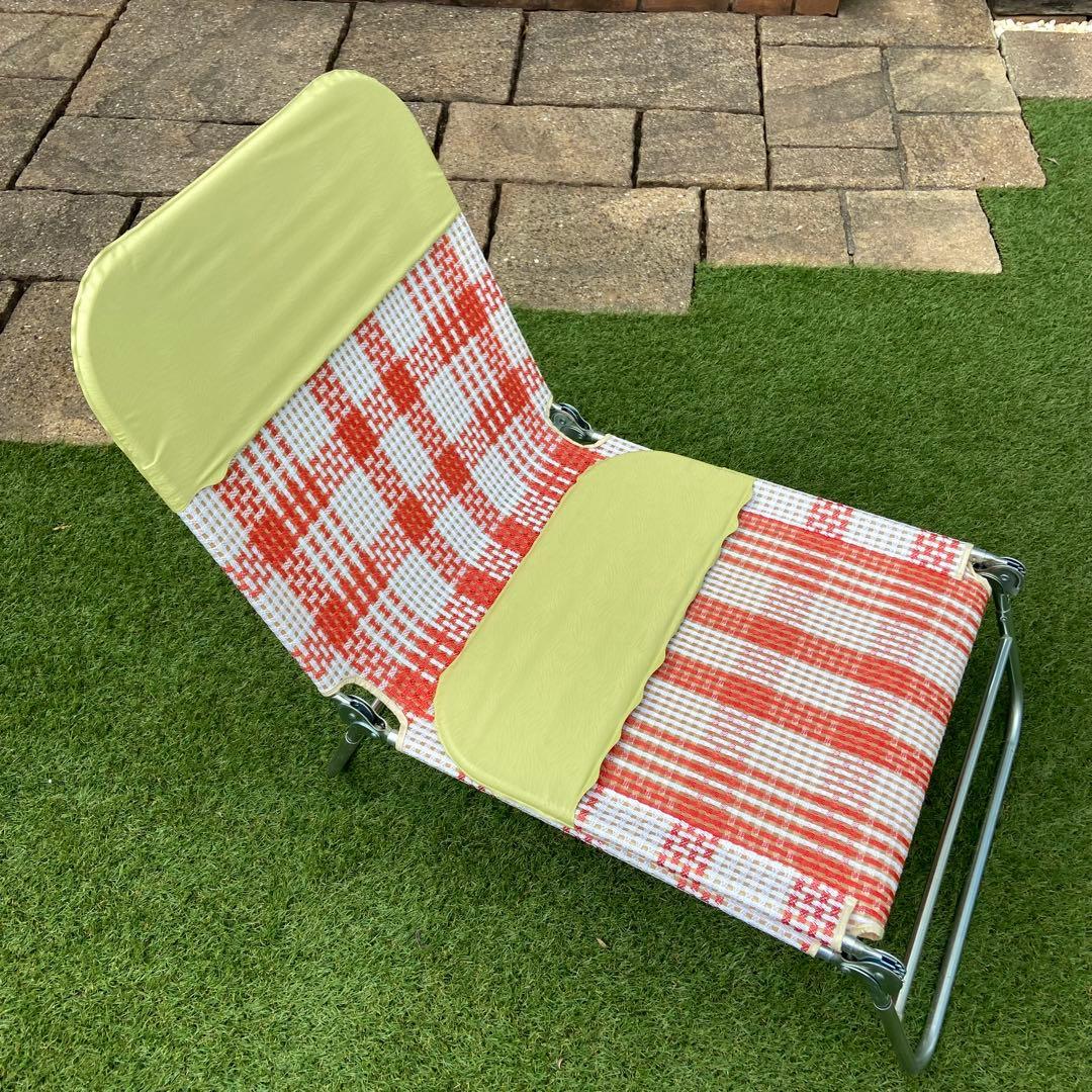 昭和レトロ　ビーチベッド　チューブベッド　サマーベッド　お風呂上がりにも
