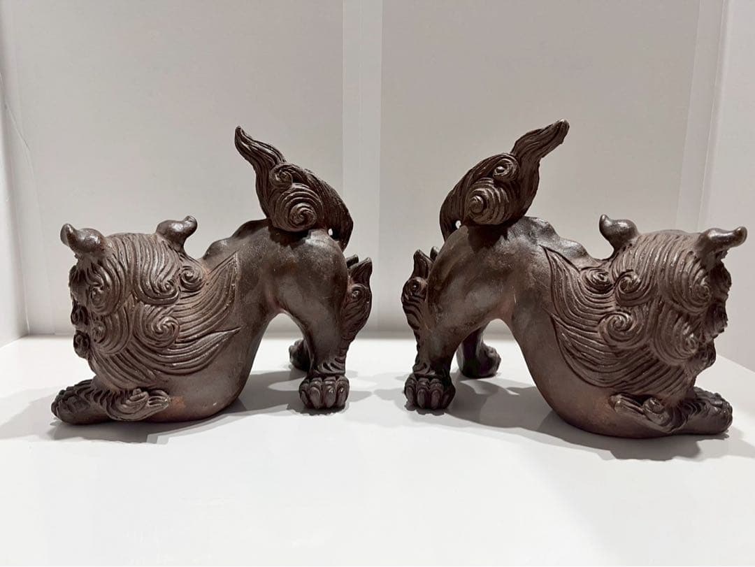 シーサー 陶器製 手造り 置物 狛犬 魔除け 厄除け