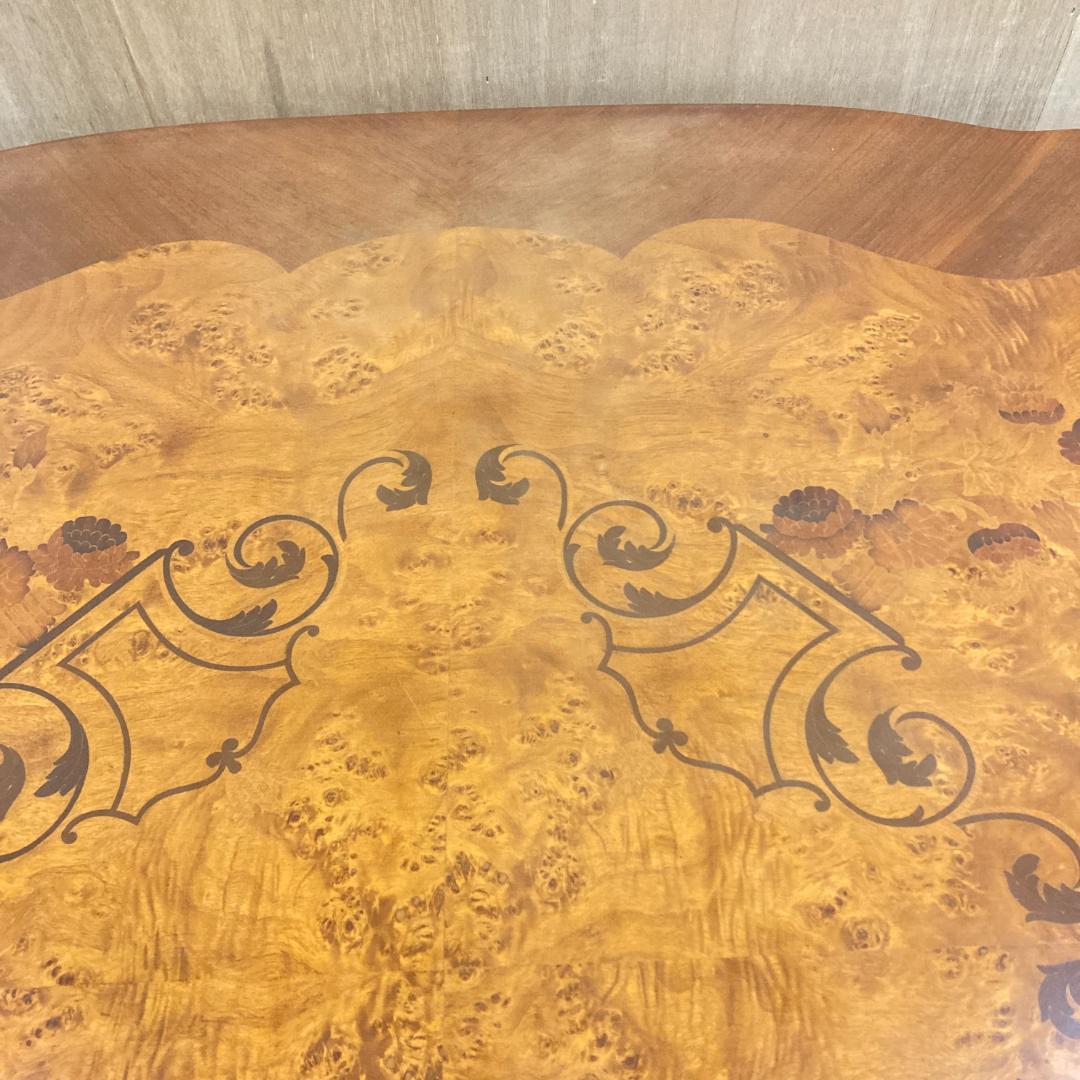 イタリア　象嵌　彫刻　大型ダイニングテーブル　200ｃｍ
