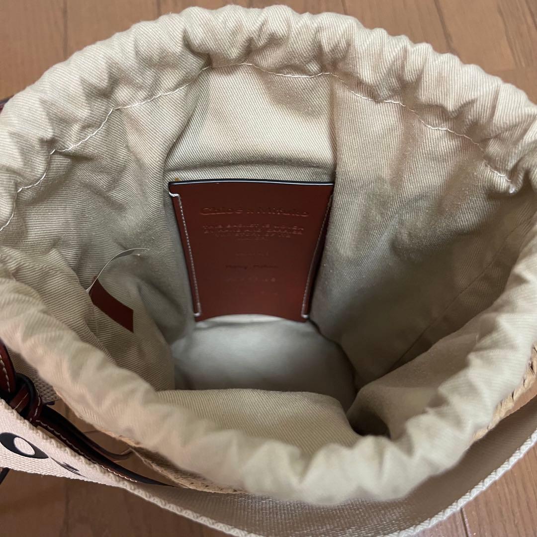 クロエ Chloe WOODYスモールバスケット かごバッグ