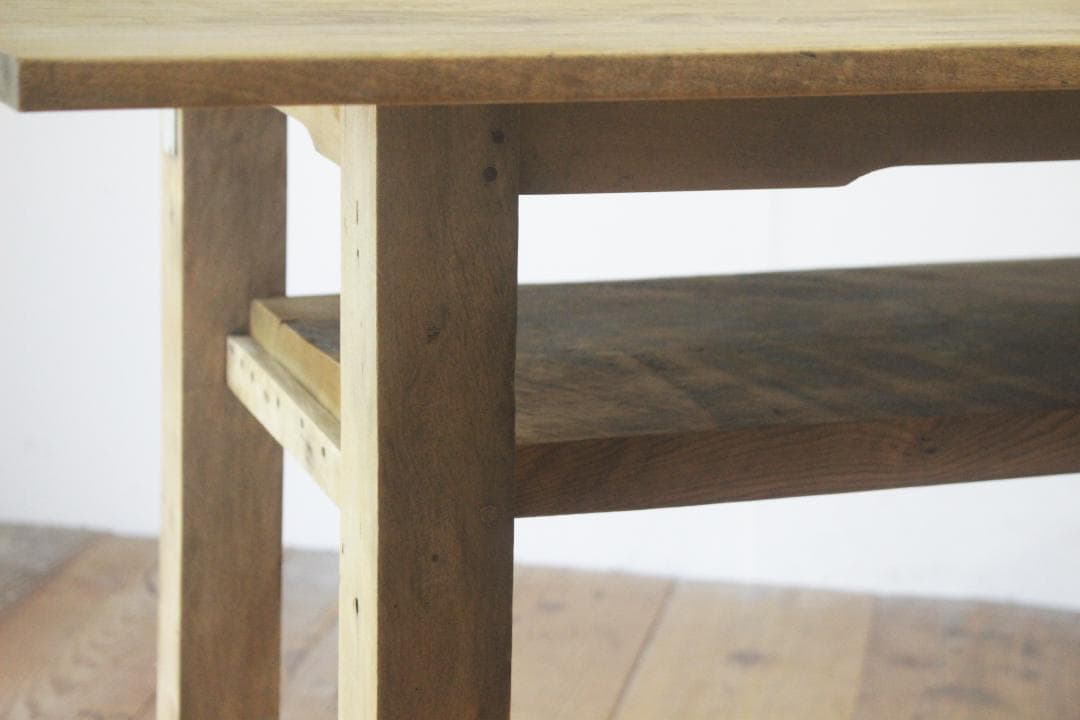 ヴィンテージ ダイニングテーブル 作業台 長机 無垢材 展示台 飾り台