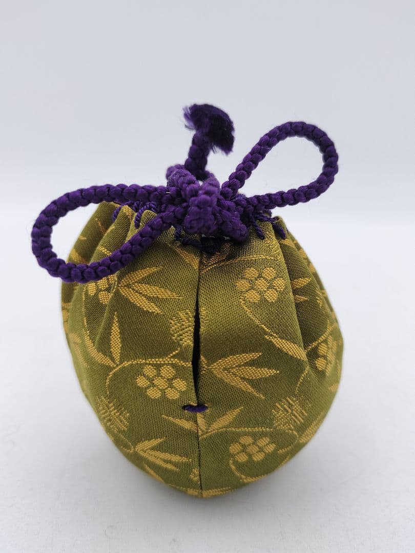 c906【新品・未使用】茶入 大名物漢作 福原茄子写 龍喜窯 木箱 茶道具