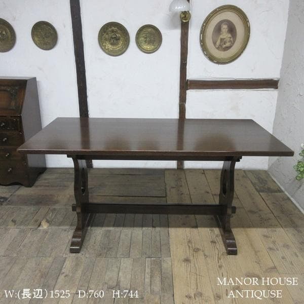 イギリス アンティーク 家具 ダイニングテーブル リフェクトリー 6066d