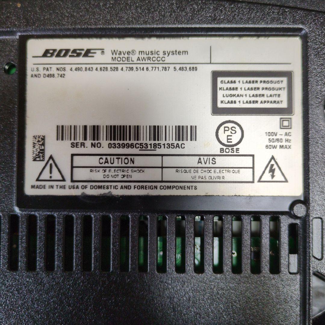 Bose Wave Music System動作品純正大リモコン純正コード取説