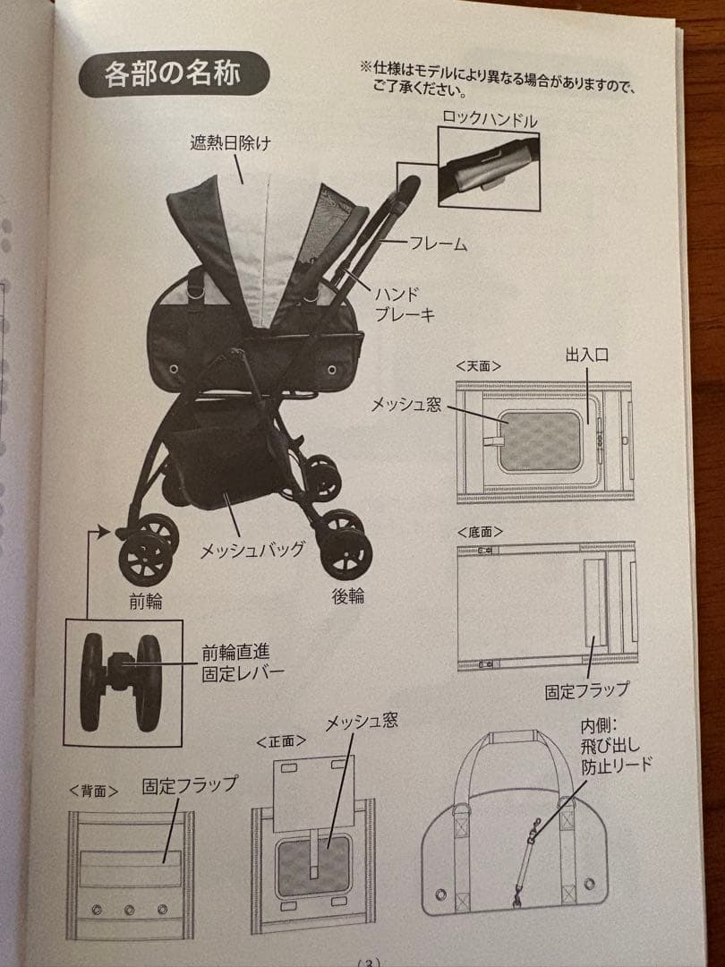 ペットパラダイス　3WAYペットカート　スヌーピー柄