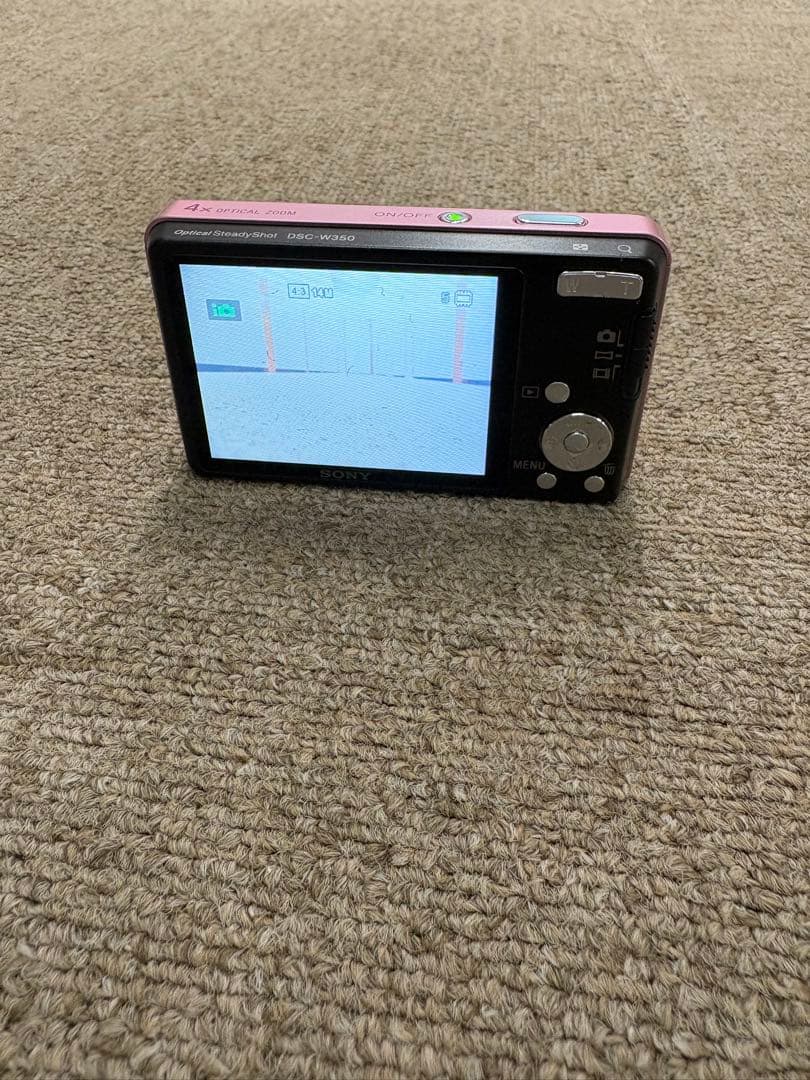 極美品 SONY Cyber-Shot DSC-W350 コンデジ ピンク 純正
