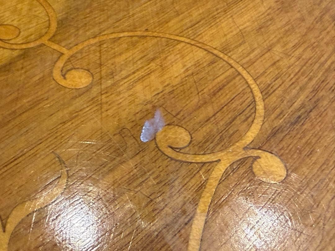 希少　象嵌　丸テーブル　センターテーブル　ラウンドテーブル　クラシック　RZ