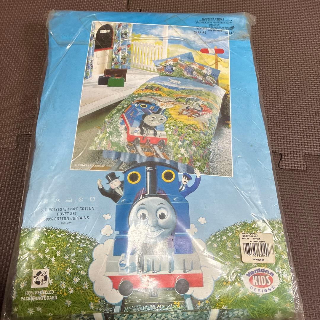‼️超希少品新品未使用品‼️トーマスの機関車のベッドカバーセット　掛けカバー枕カバー