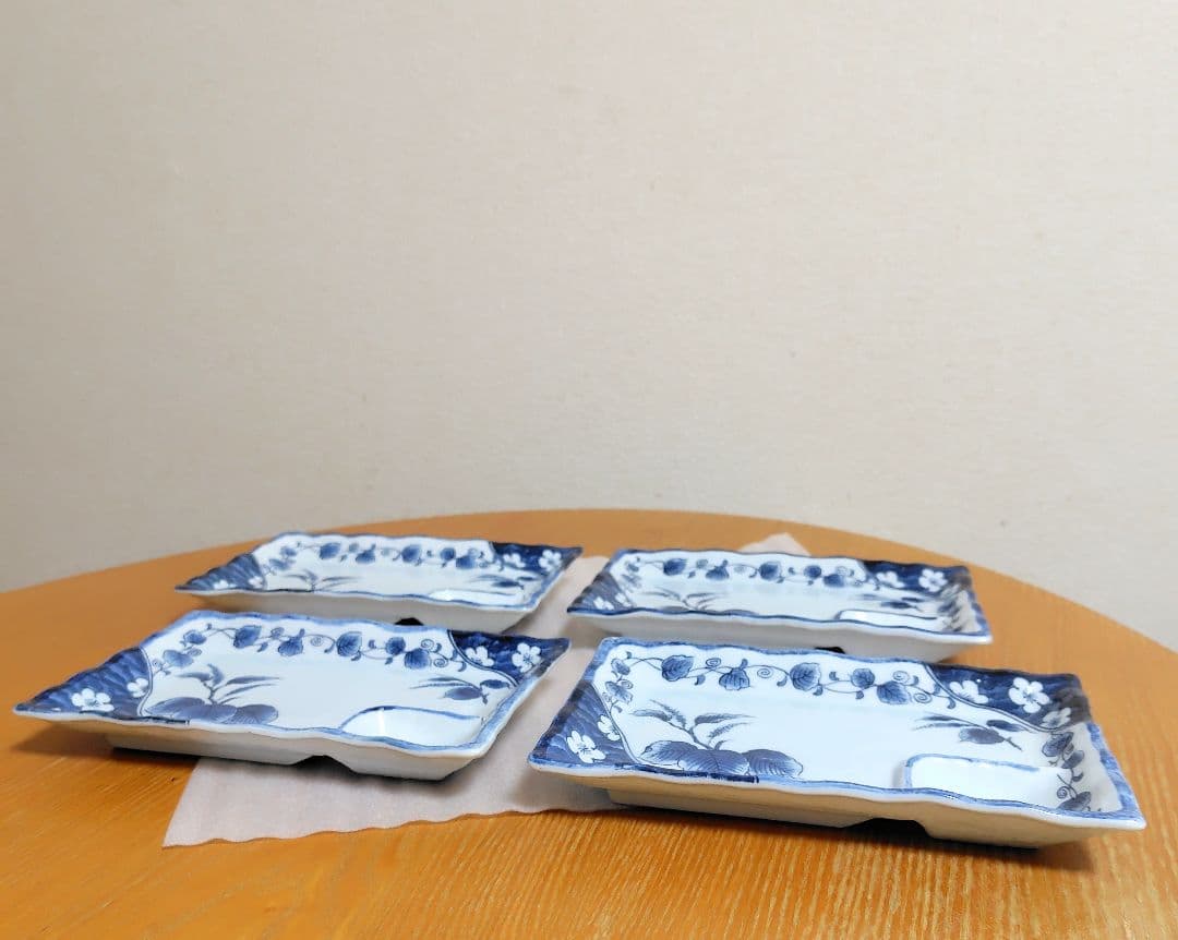 美濃焼　刺し身皿　４枚セット　未使用