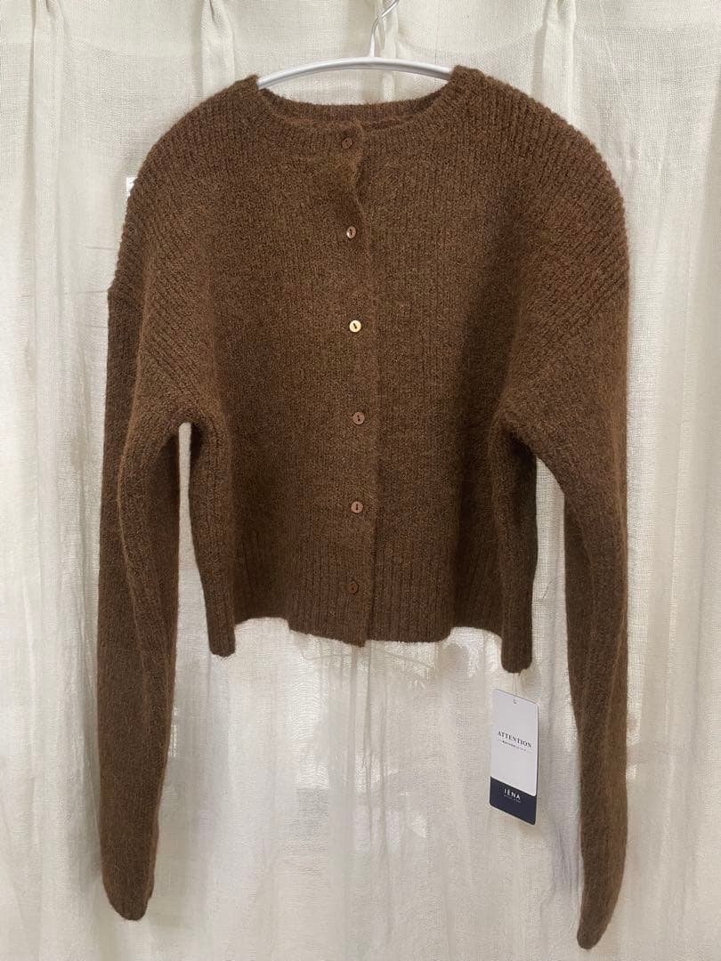 新品未使用⭐︎ベーセーストック【ZOZO限定】コンパクトニットカーデ　茶色