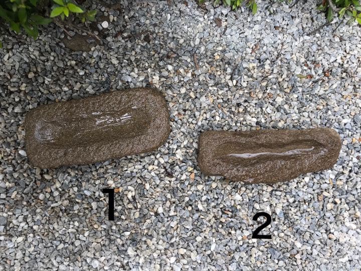 【鉢・寄せ植え鉢・山野草鉢２個】飾り石オブジェ箱庭ガーデニング造園