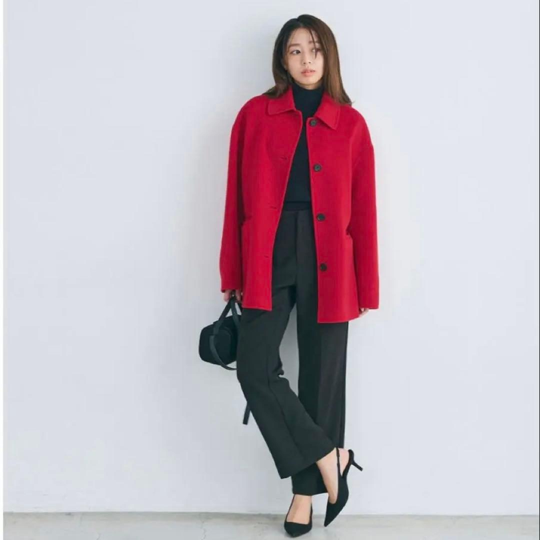 【新品】リバーミドルコート レッド ベースメントオンライン