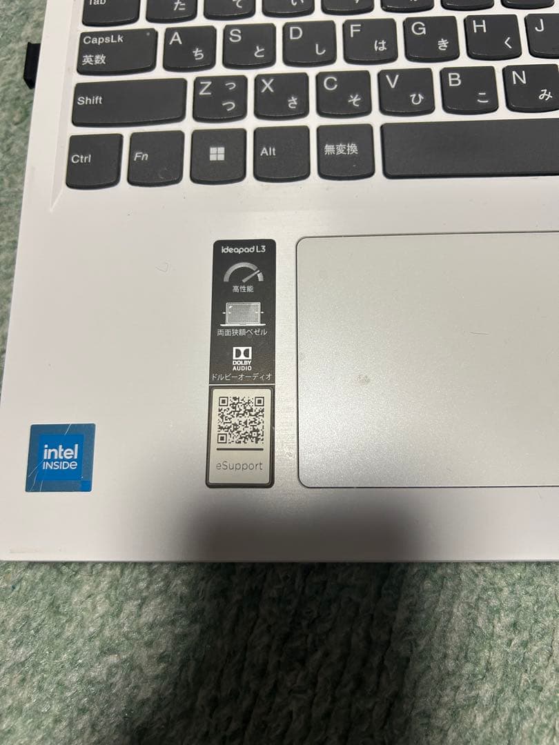 Lenovo ノートPC ホワイト 日本語キーボード