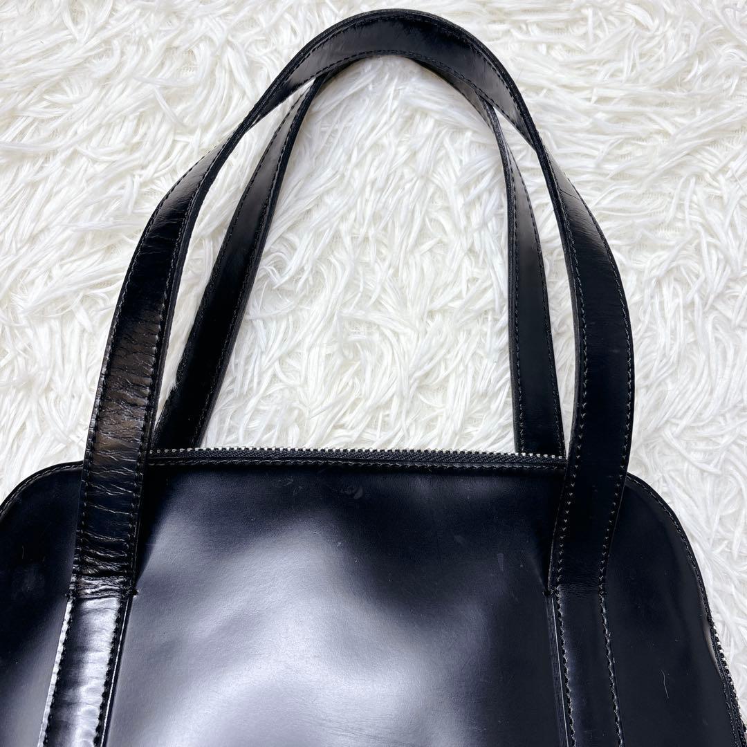 マーガレットハウエル 旧ロゴ レザー ハンドバッグ トート 黒 本革