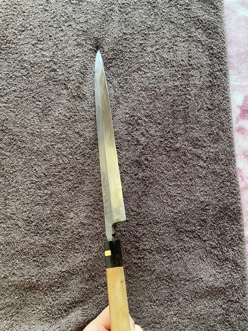 カスミ柳刃300 柳刃包丁 ステンレス製 木製ハンドル