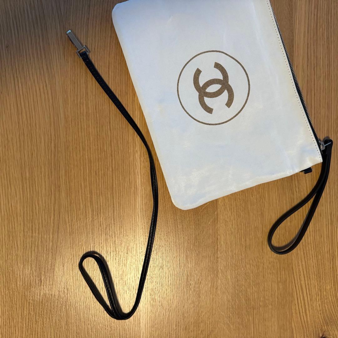 【新品未使用】CHANEL ビーチタオル 大判 ポーチ付き