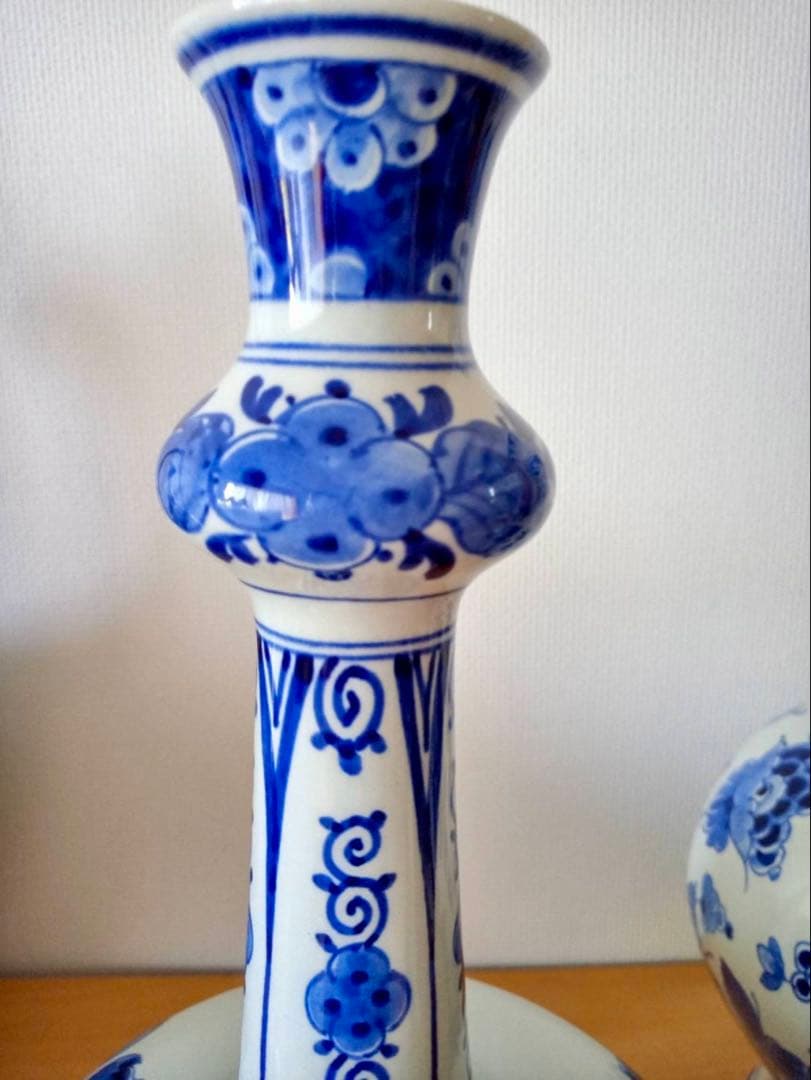デルフト オランダ　壺　花瓶　美品