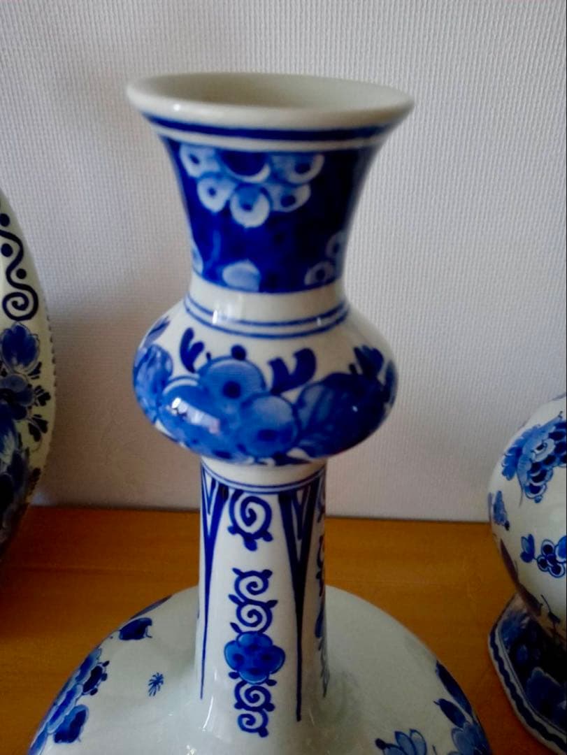デルフト オランダ　壺　花瓶　美品