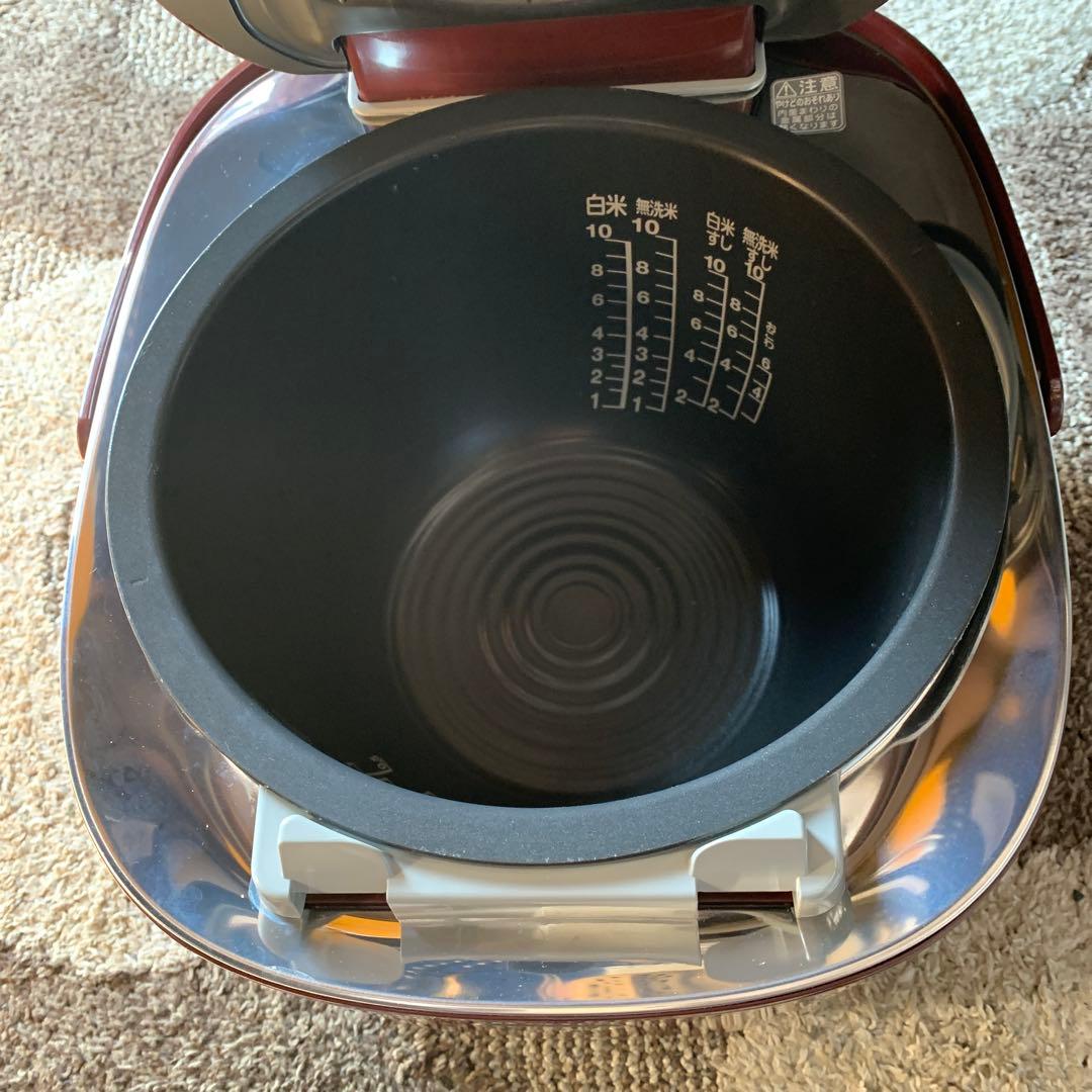 TOSHIBA 多機能炊飯器 10合炊き レッド