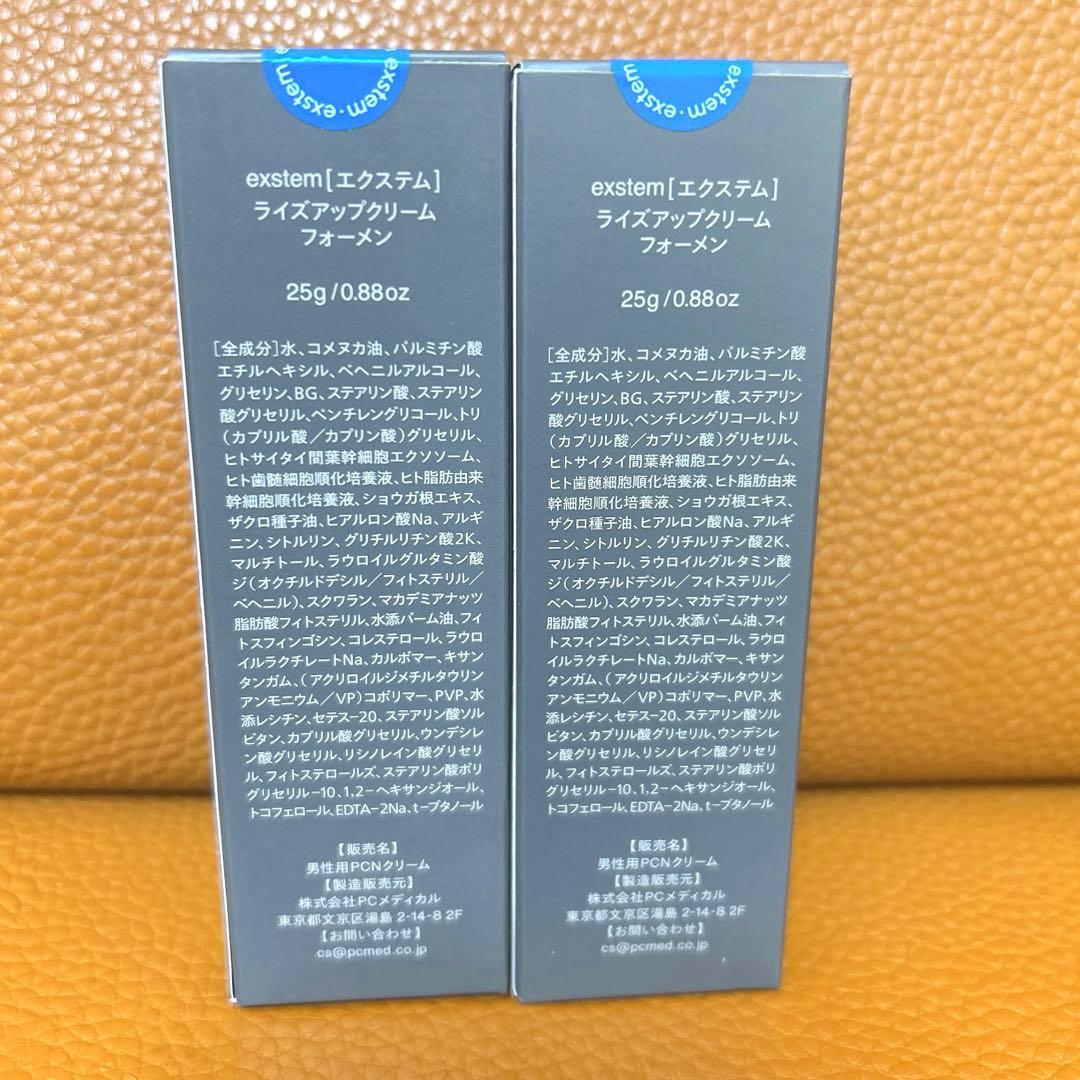 エクステム ライズアップクリームフォーメン 25g ｘ2個セット　匿名発送 新品