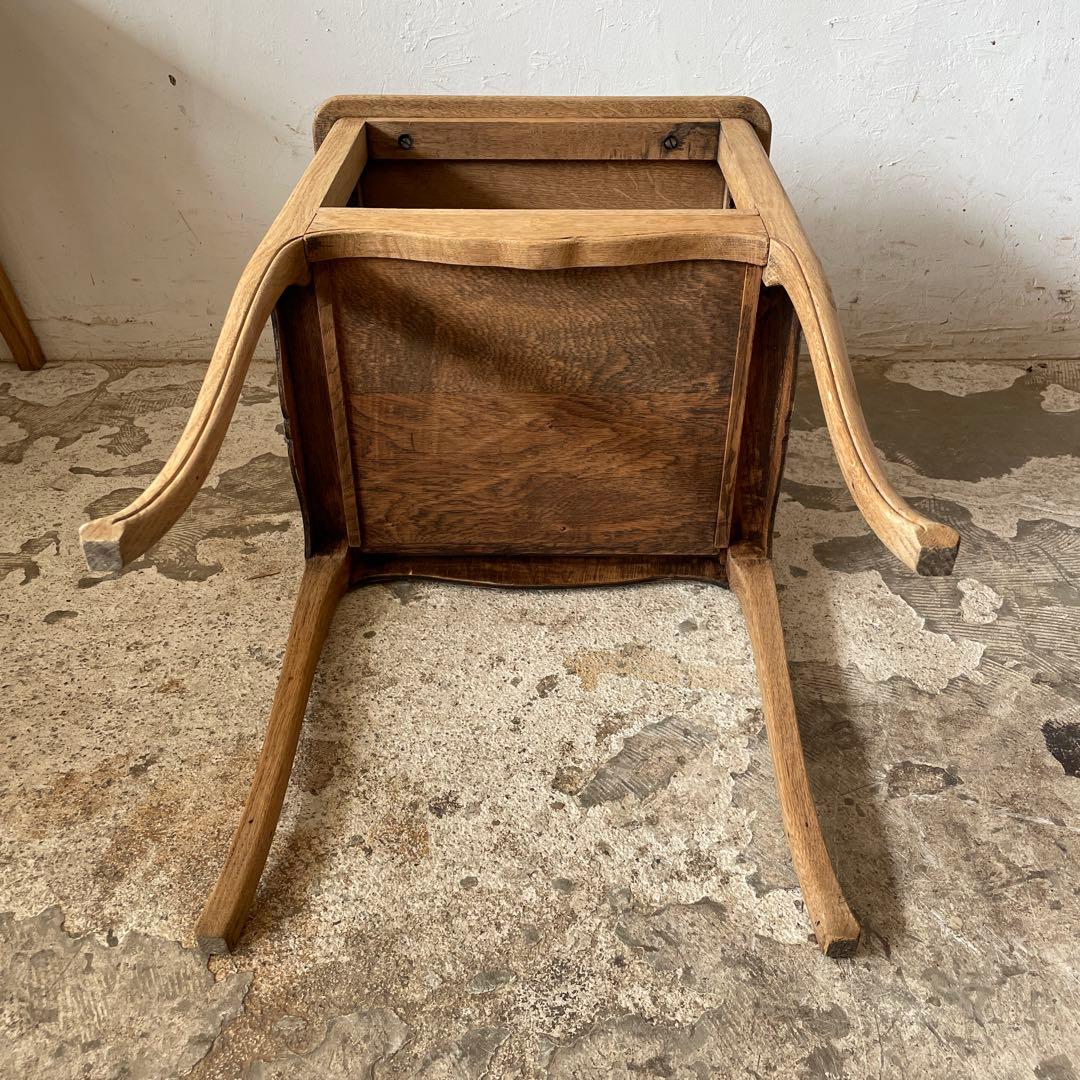 ビンテージ ドロワーサイドテーブル ベッドサイド　猫脚　剥離　no2