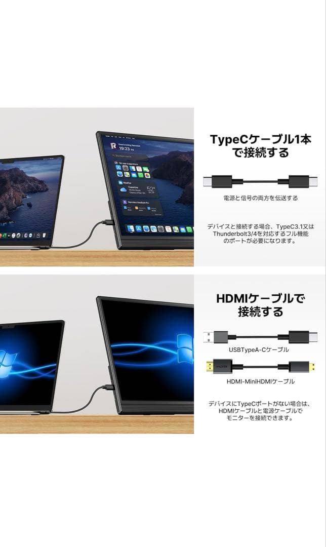 【新品】Newsoul モバイルモニター 15.6インチ 自立型