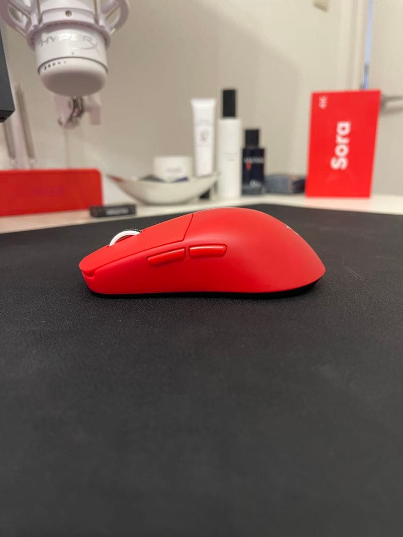 Sora 4K レッド ワイヤレスマウス 本体