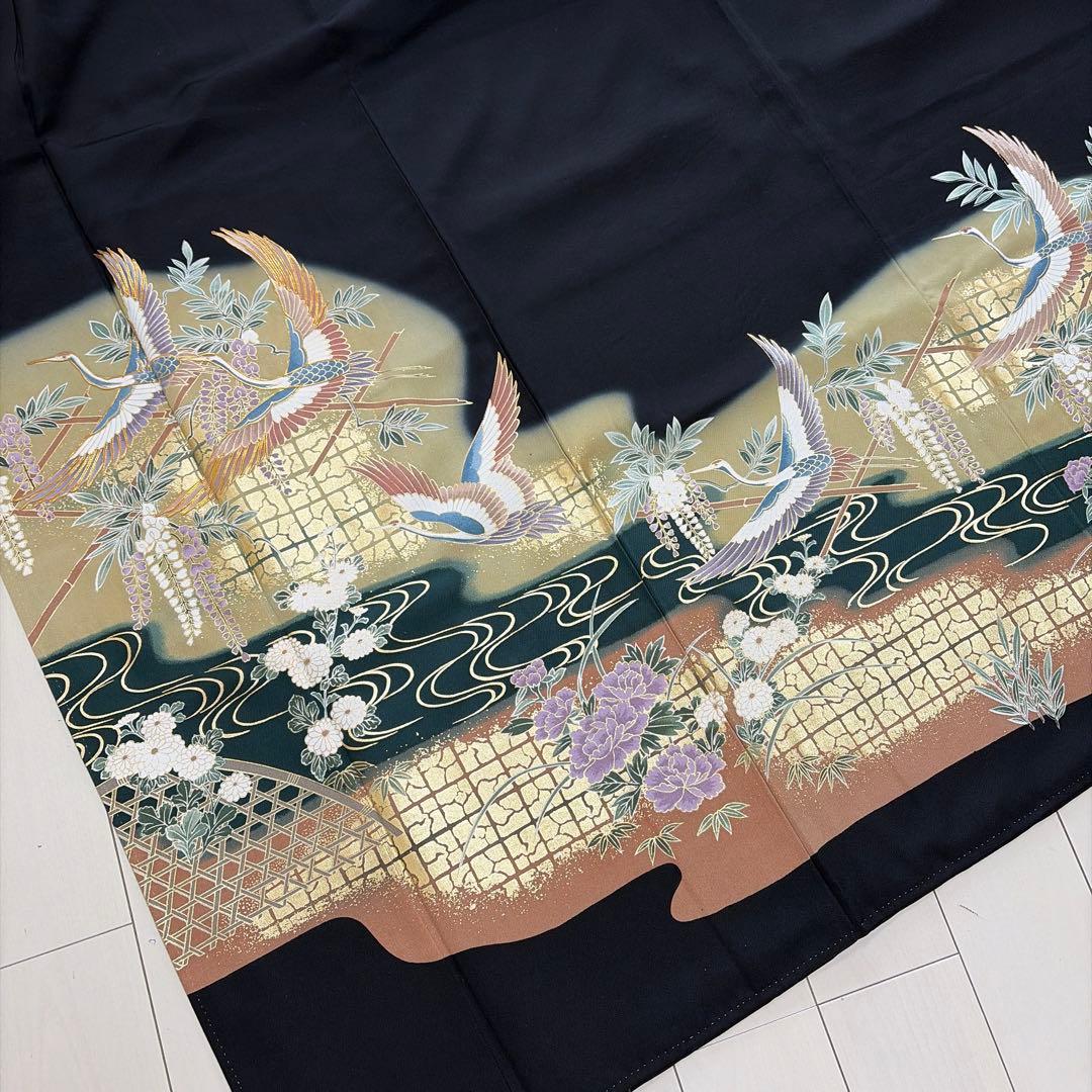 カ*キ様 ■S29■落款　正絹　黒留袖 12点セット■まとめ売り　美品～リメイク