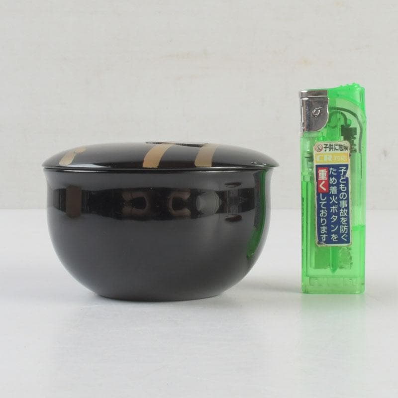 茶道具　輪島塗　岡本陽斉作　螺鈿装飾　春秋棗　共箱　V　9249