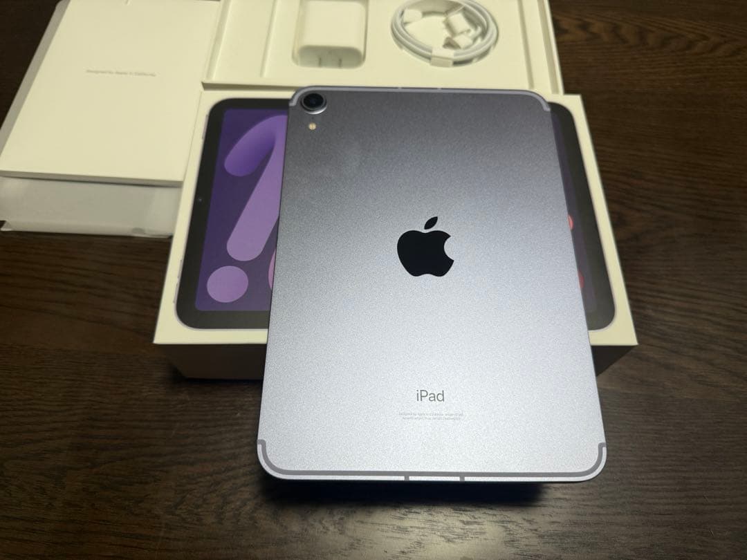 【超美品】ipadmini6セルラ-64G＋Applepencil2＋純正カバ-
