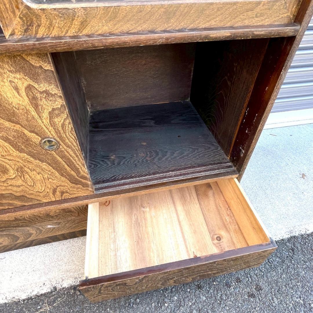 昭和レトロ 茶箪笥 茶棚 飾り棚 キャビネット 和モダン アンティーク