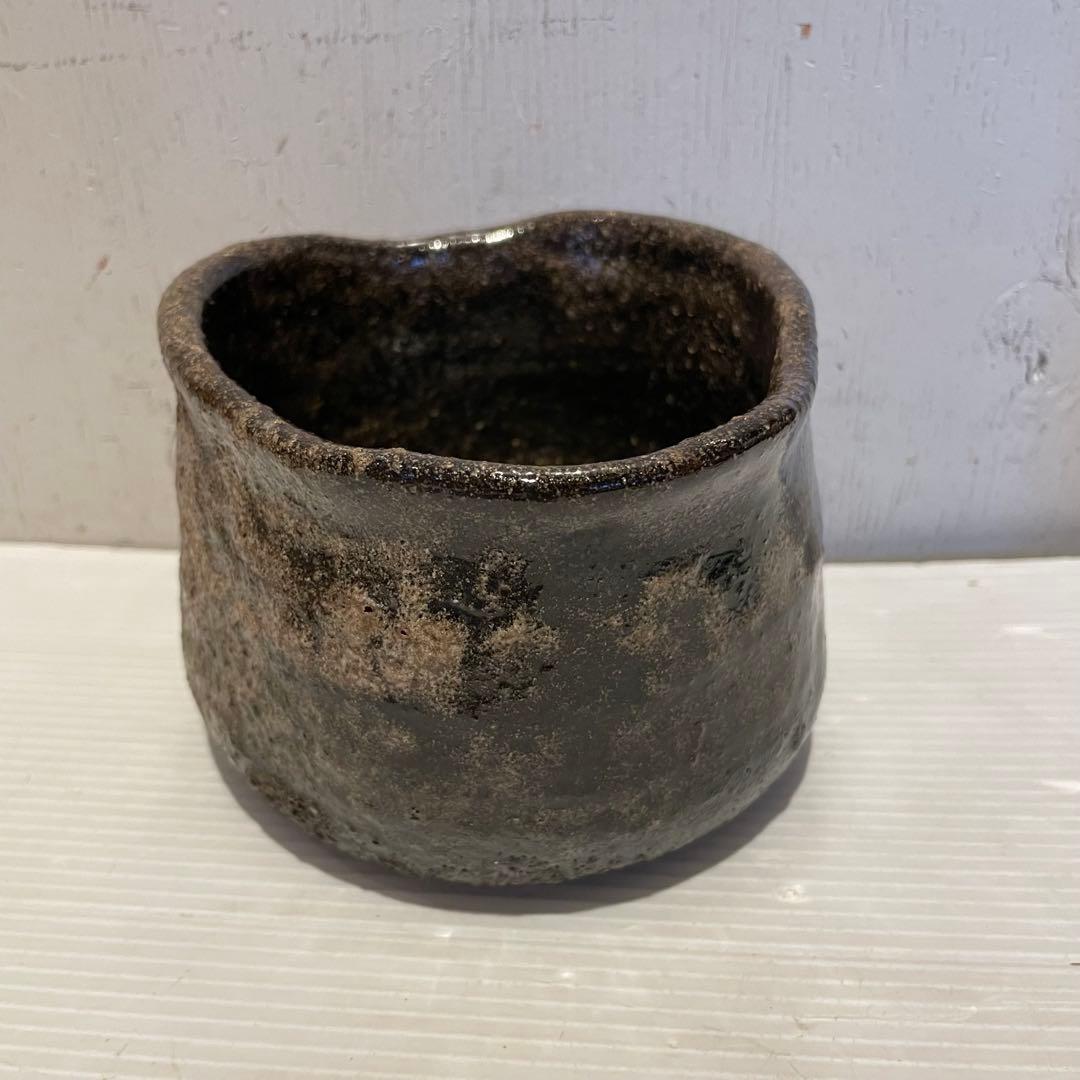 窯変灰被　瀬戸黒茶碗　銘雲海　長春天山　茶道具　専用木箱付　希少　工芸品