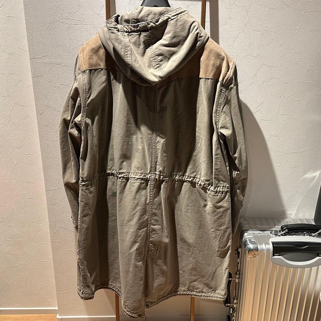 【頑張ろう！日本！！】ダブルアールエル RRL 24FW モッズコート L