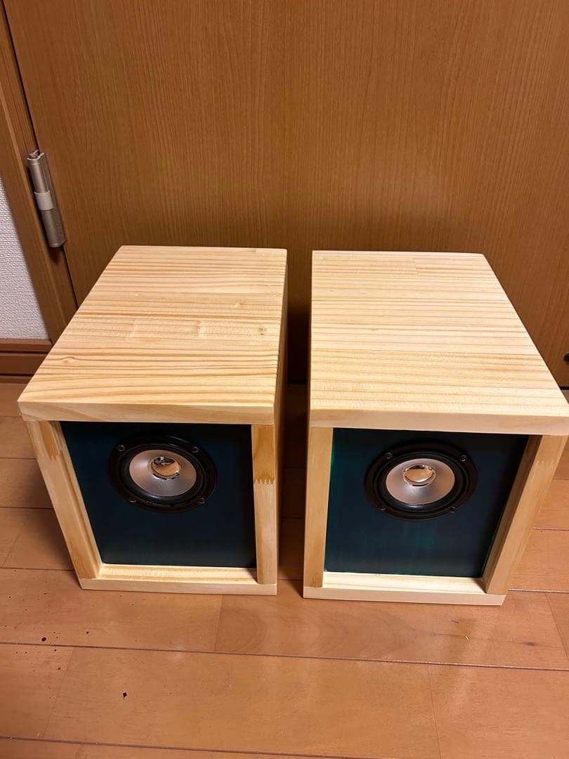 自作スピーカー ダブルバスレフ型グリーンバッフル