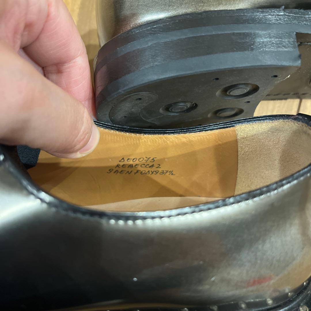 Church'sスタッズ メタリックプレーントゥシューズ