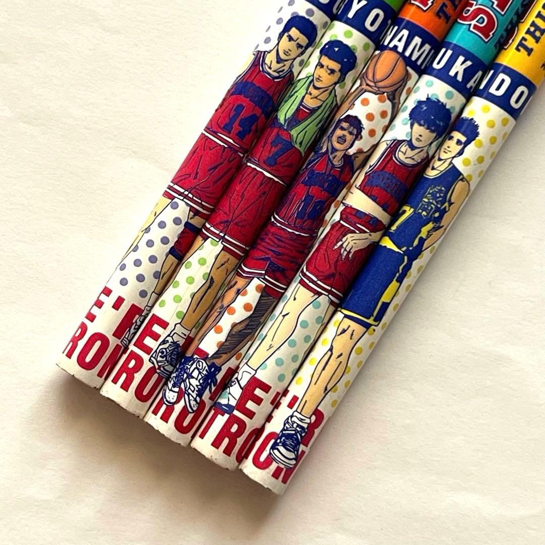 スラムダンク❤️鉛筆 5本セット　バスケットボール　イラスト